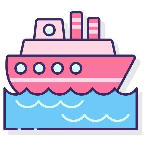 Ship Flaticons Lineal Color icon