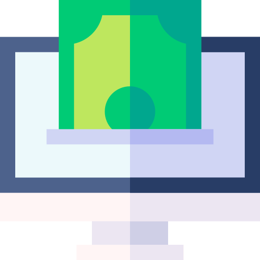 Online payment Basic Straight Flat icon