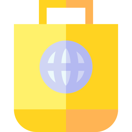 bolsa de compras grátis ícone