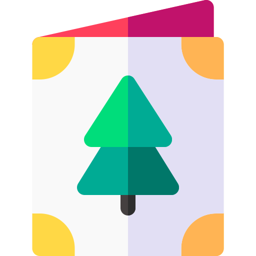 Christmas card Basic Rounded Flat icon
