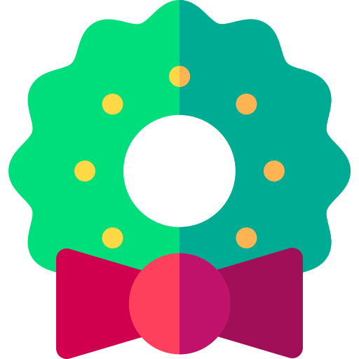 corona de navidad icono gratis