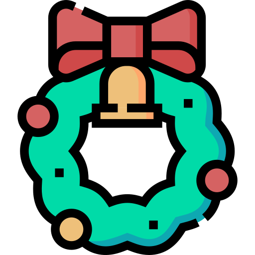 corona de navidad icono gratis