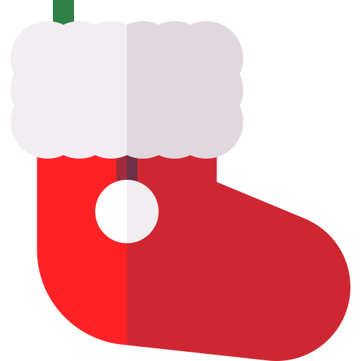 calcetín de navidad icono gratis