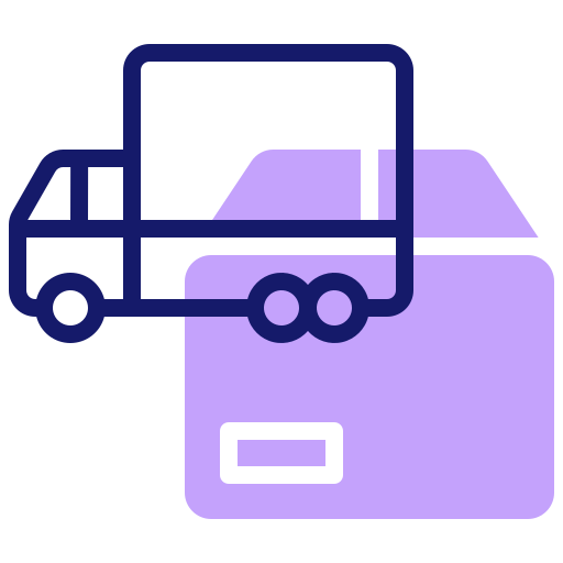 camión de reparto icono gratis