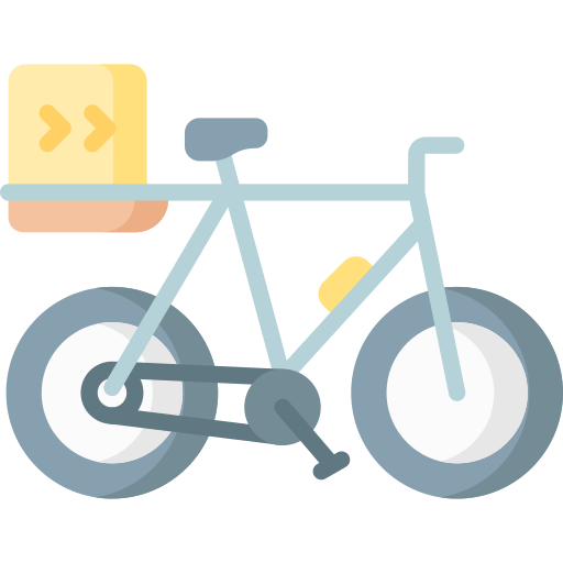 Велосипед доставки бесплатно иконка