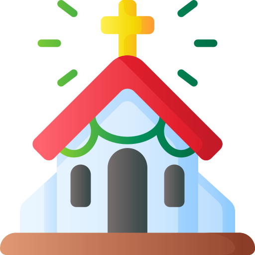 Church 3d Basic Gradient Icon