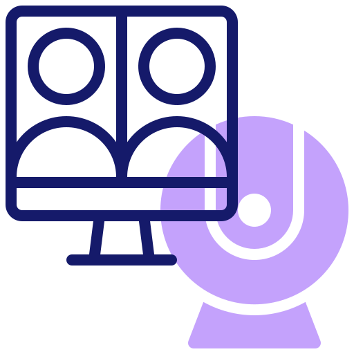 video conferencia icono gratis