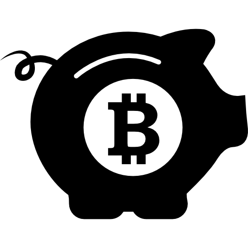 cerdo seguro de bitcoin icono gratis