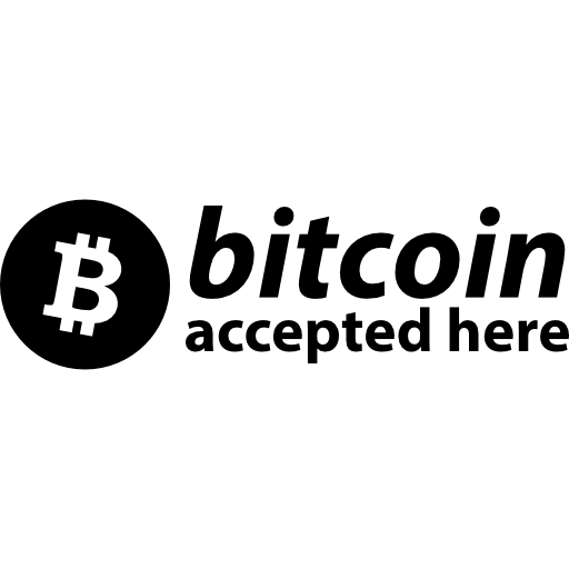cryptocurrency accepted logo