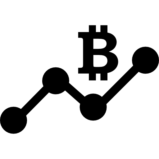 gráfico de conexión de bitcoin icono gratis