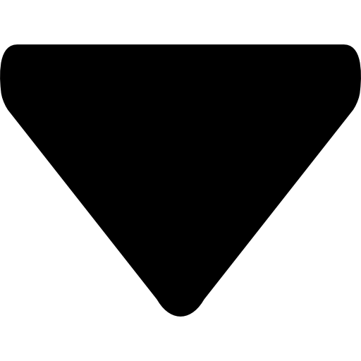 símbolo de variante triangular preto com seta para baixo grátis ícone