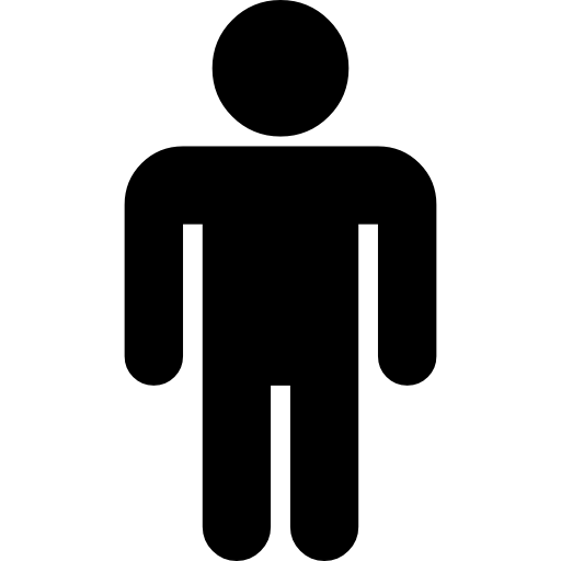 silhouette man standing png