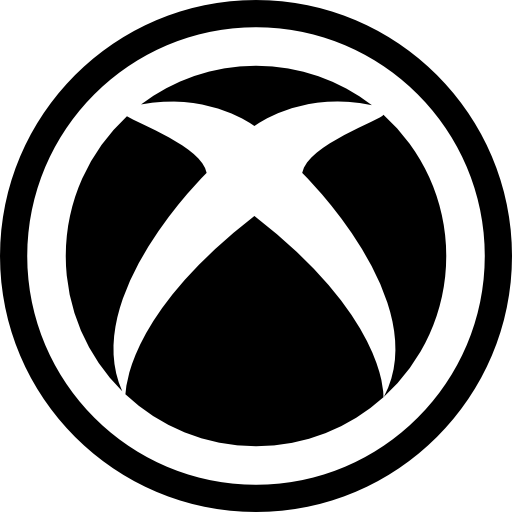 xbox logo black and white