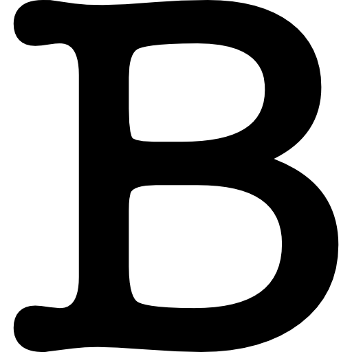 Letter B Symbol Icon