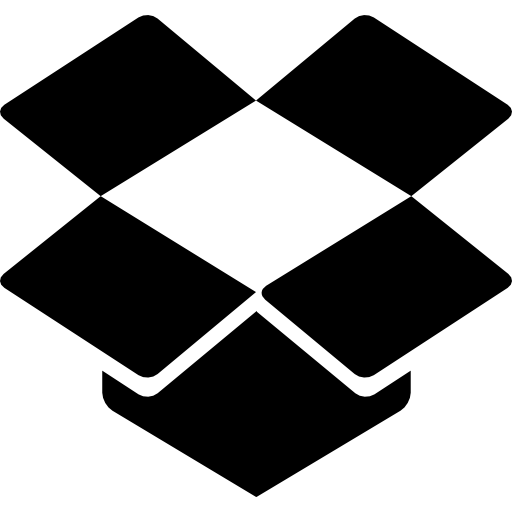 logotipo de dropbox  icono gratis