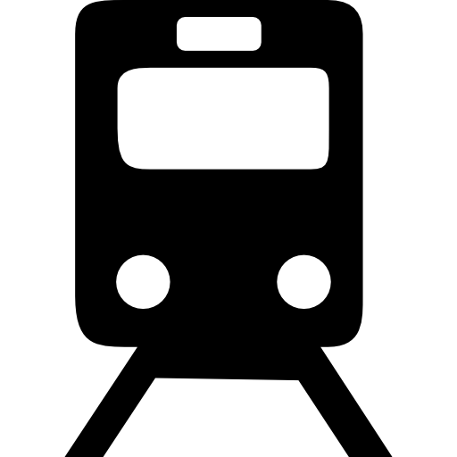 Free Icon | Train travelling on railroad