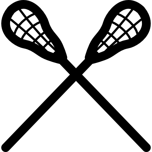 pareja de raquetas de lacrosse icono gratis