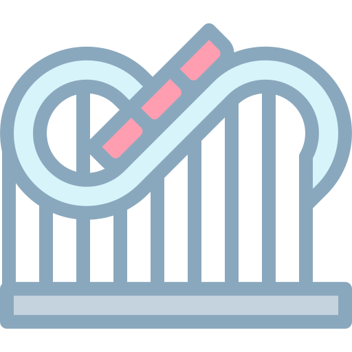 montaña rusa icono gratis