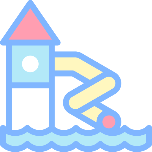 Water slide - Free entertainment icons