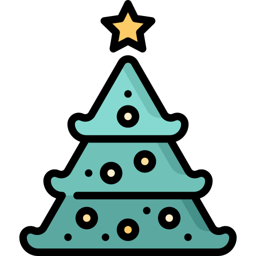 árbol de navidad icono gratis