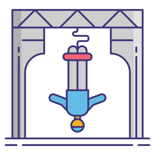 Bungee Jumping Flaticons Lineal Color Icon