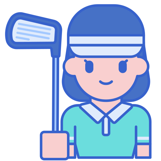 Игрок в гольф бесплатно иконка