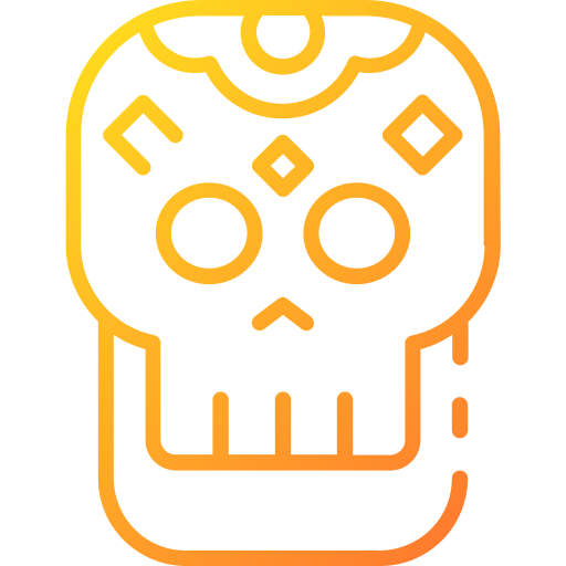 calavera mexicana icono gratis