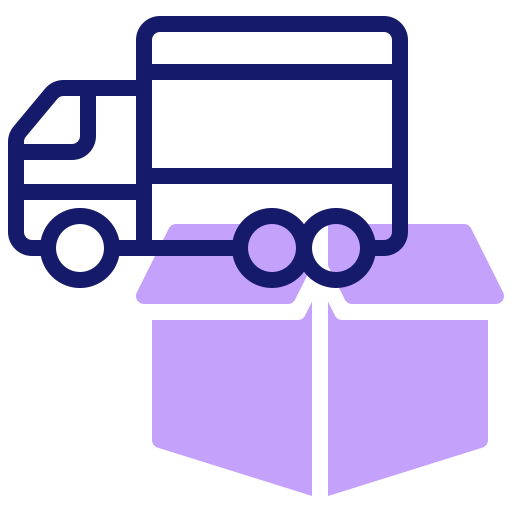 camión de reparto icono gratis