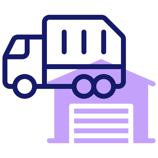 camión de mudanza icono gratis