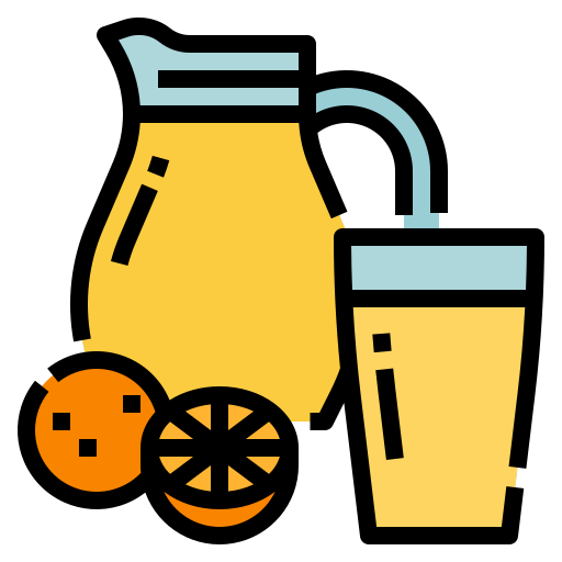 Orange juice free icon