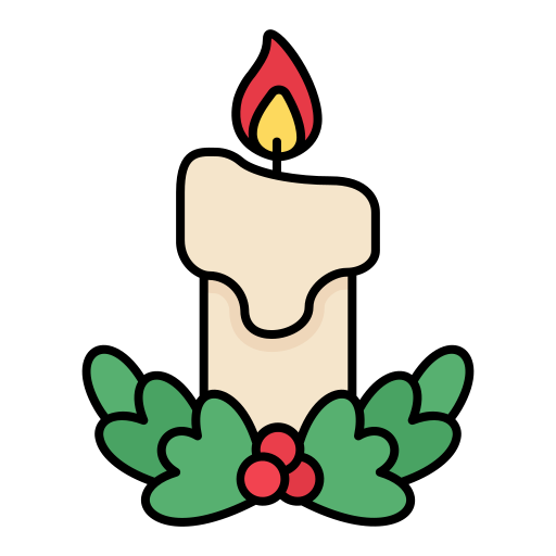 Candle Generic Outline Color icon