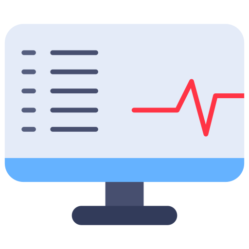 monitor de pulso cardiaco icono gratis