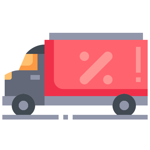 camión de reparto icono gratis