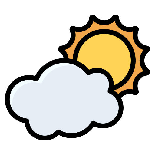 Generic Outline Color Sun icon