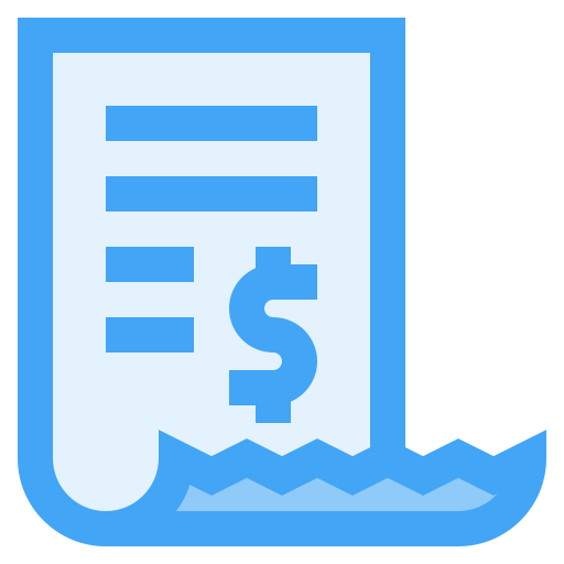 Receipt free icon