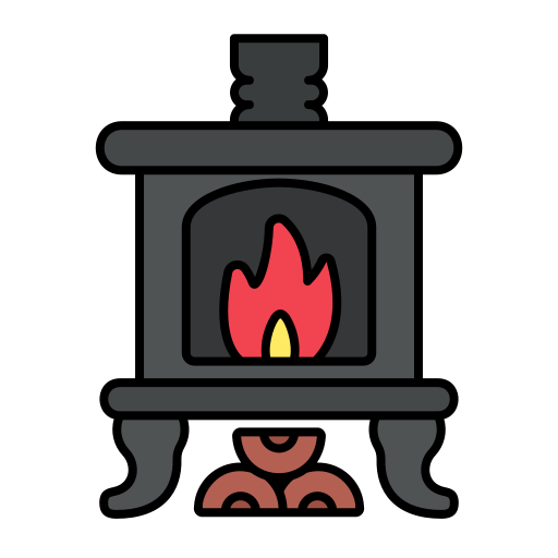 Fireplace Generic Outline Color icon