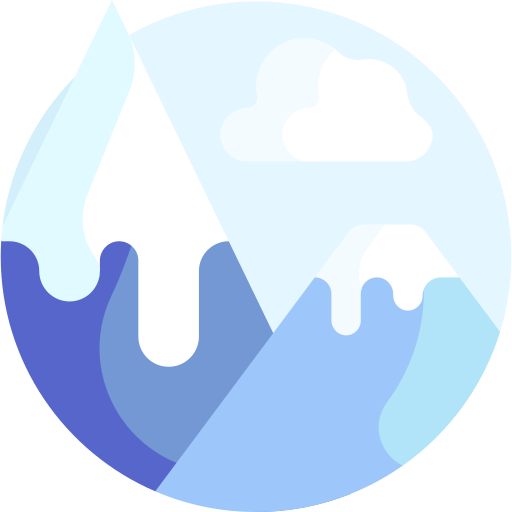 Mountain Detailed Flat Circular Flat icon