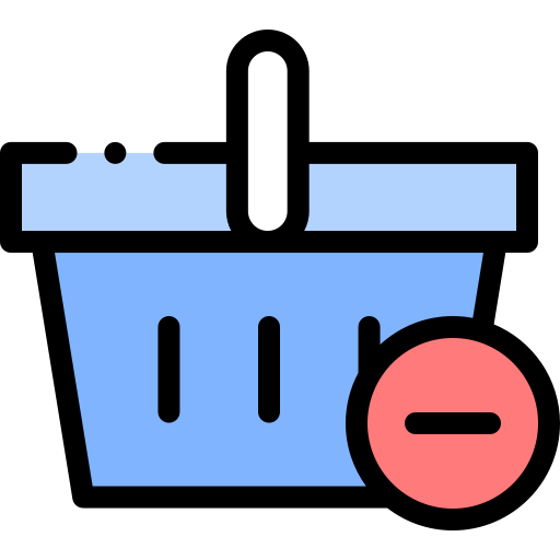 Shopping basket Detailed Rounded Lineal color icon