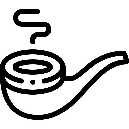 Smoking pipe free icon