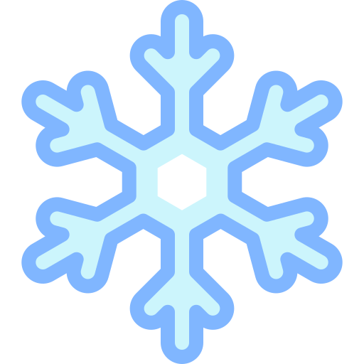 Snowflakes Detailed color Lineal color icon