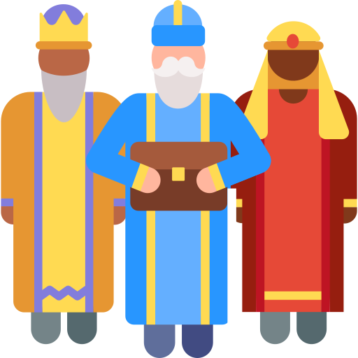 los tres reyes magos icono gratis