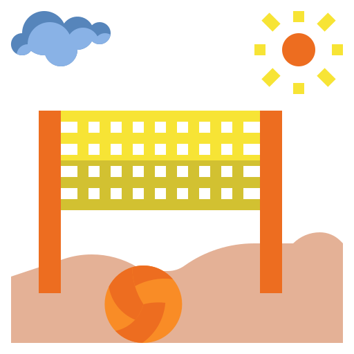 Beach volleyball - Free sports and competition icons