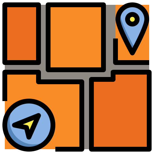 mapa icono gratis