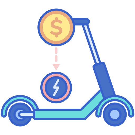 scooter electrico icono gratis