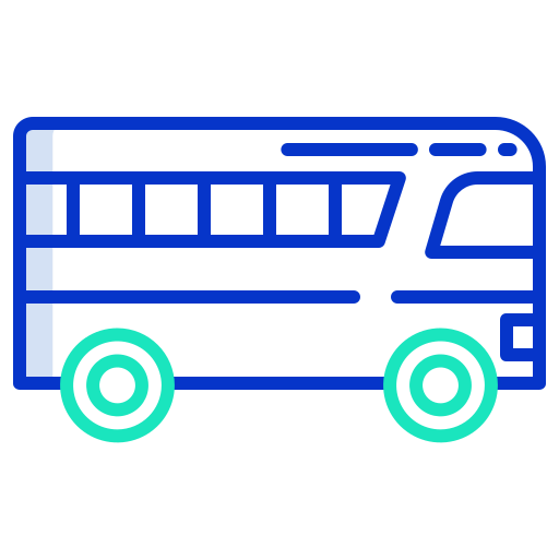 Bus Icongeek26 Outline Colour icon