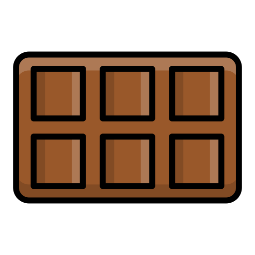 barra de chocolate icono gratis