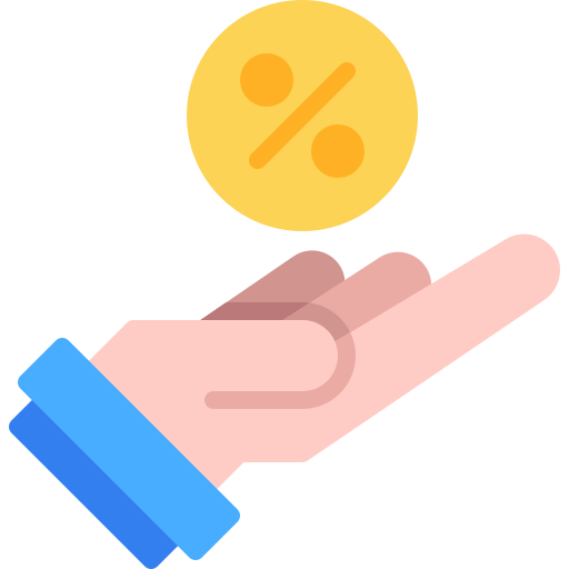 Percentage free icon