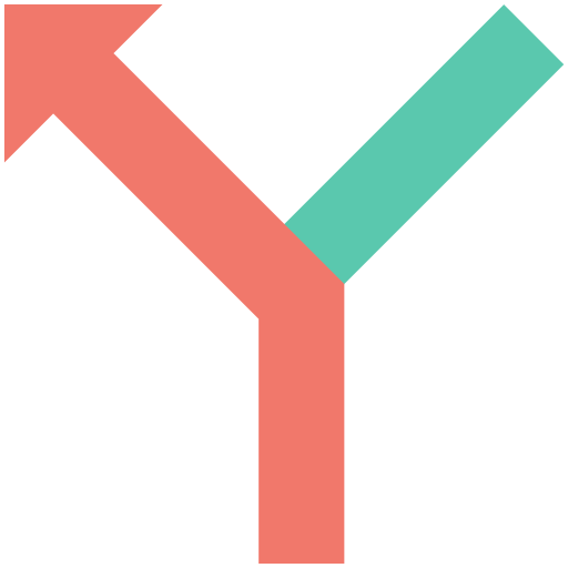 Y intersection free icon