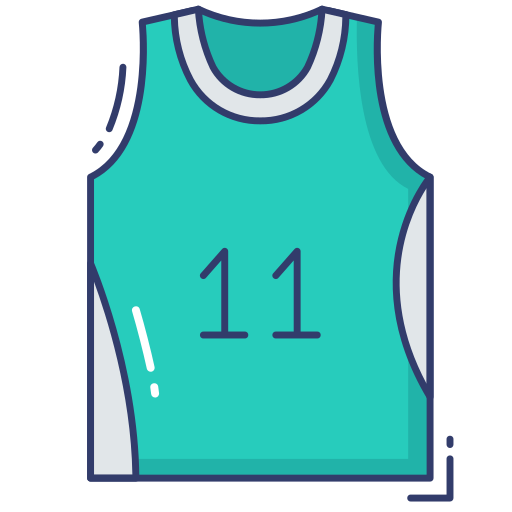 camiseta de baloncesto icono gratis