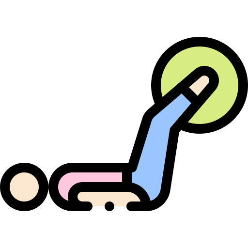 Pilates Detailed Rounded Lineal color icon